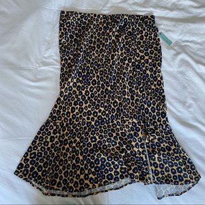 NWT: Anthropologie Flounced Midi Skirt